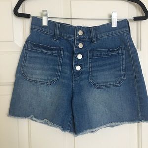 Madewell high waisted shorts!